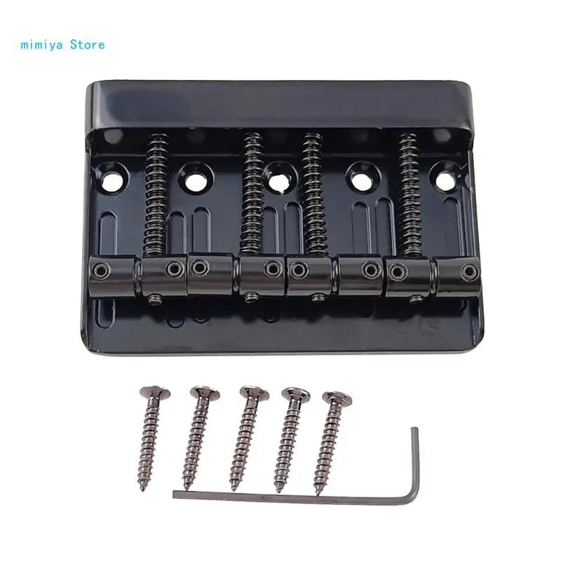 4 Strings Bass Bridge Assembly Kits Bass Bridge Part for 4 Strings Electric Bass