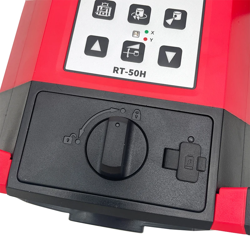 RT-50H منحدر ثنائي المحور ساخن، مستوى ليزر دوار طويل المدى ذاتي التسوية