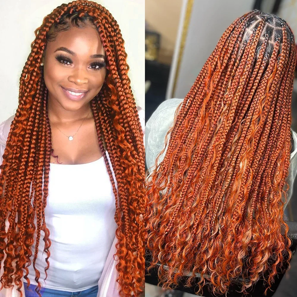 350 Dark Ginger Braiding Hair Extensions Deep Water Wave Bulk Human Hair 10A Brazilian Human Bariding Hair for Boho Braids
