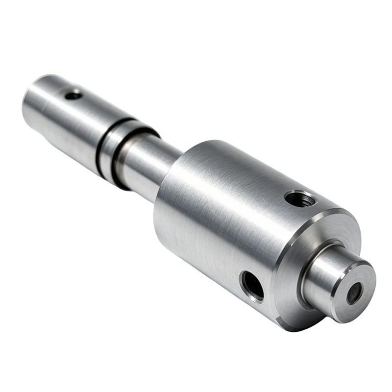 Custom Precision Lathe Step Locating Spindle, Multi-Shoulder Oil Port Rotary Shaft Custom Parts-Precision Turning & Milling