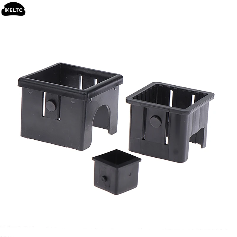 Black Square Tubing For Cover Tube Durable Chair Glide Insert Finishing Plugs Fitness Equipment Accessories Sliding Sleeve