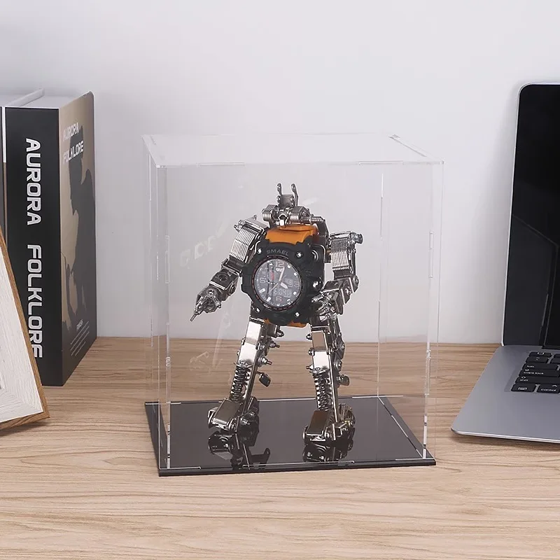 Watch stand Robot Children's phone Guochuang mecha creative metal handmade assembling holiday gift