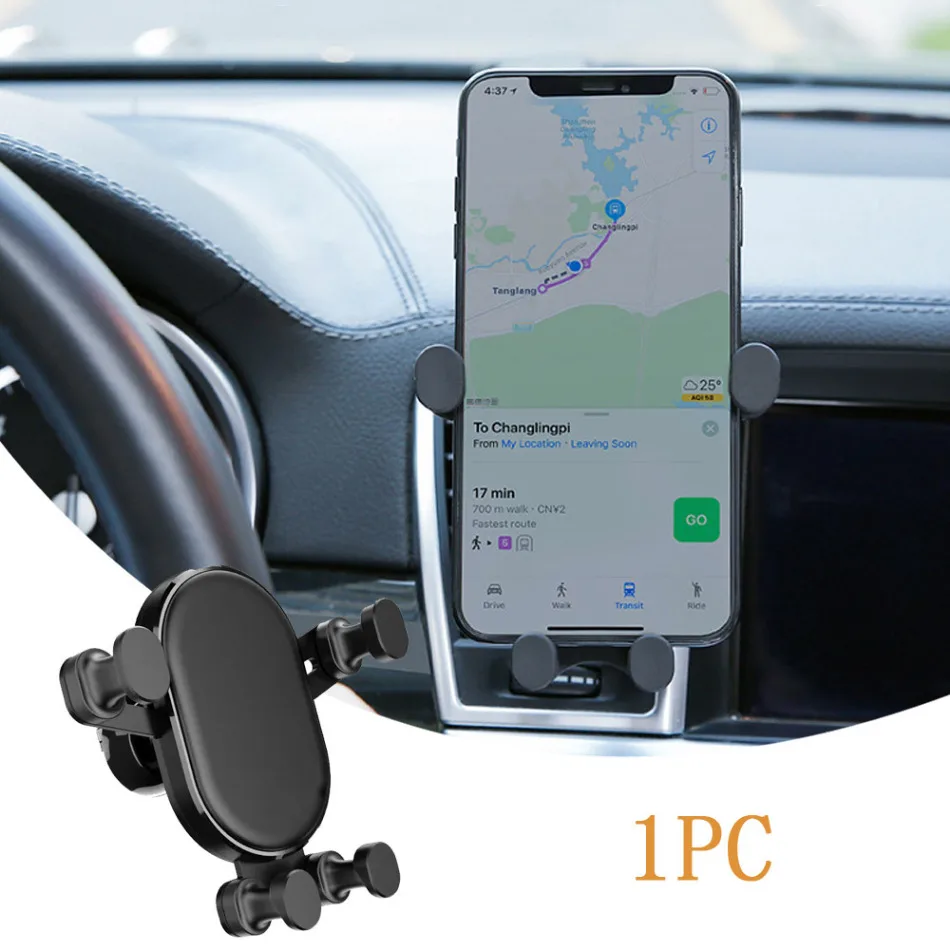 

1pc Car Interior Universal Gravity Phone Holder Car Navigation Bracket Auto Accessories for IPhone12 11 Max XR Air Vent Mount