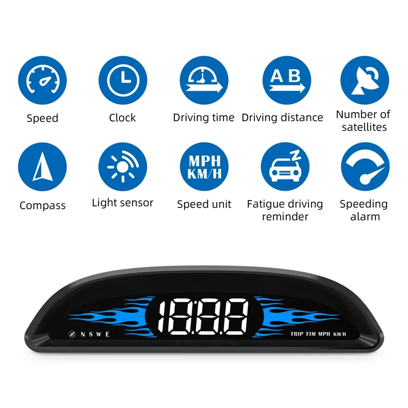 G2 Car HUD High-Definition Head-Up Display Speed Guide Head-Up Device Universal Replacement Accessories