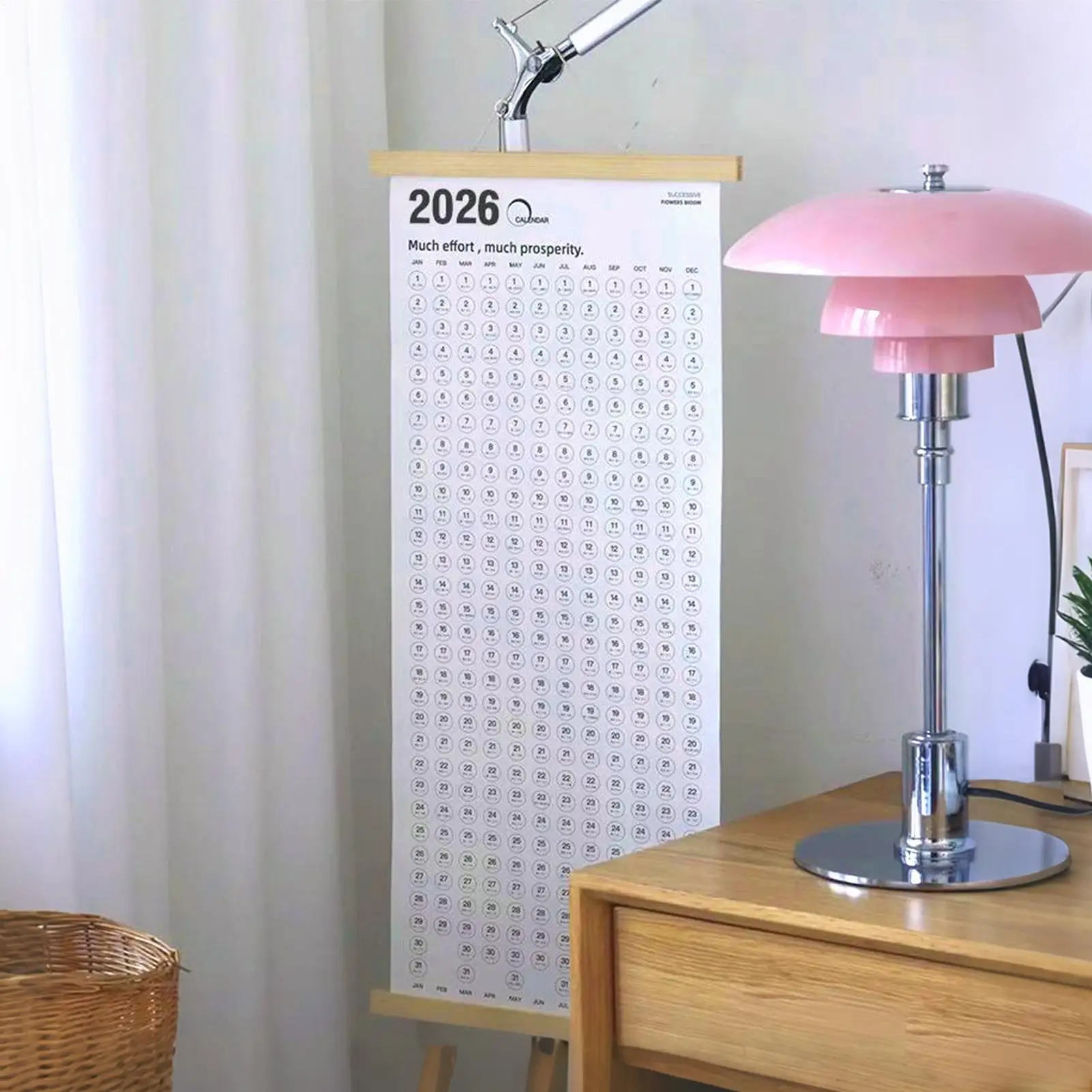 

Календарь на 2026-2027 Ежедневный еженедельный ежемесячный планировщик Большой настенный календарь на 2026-2027 на Рождество, Новый год, расписание встреч