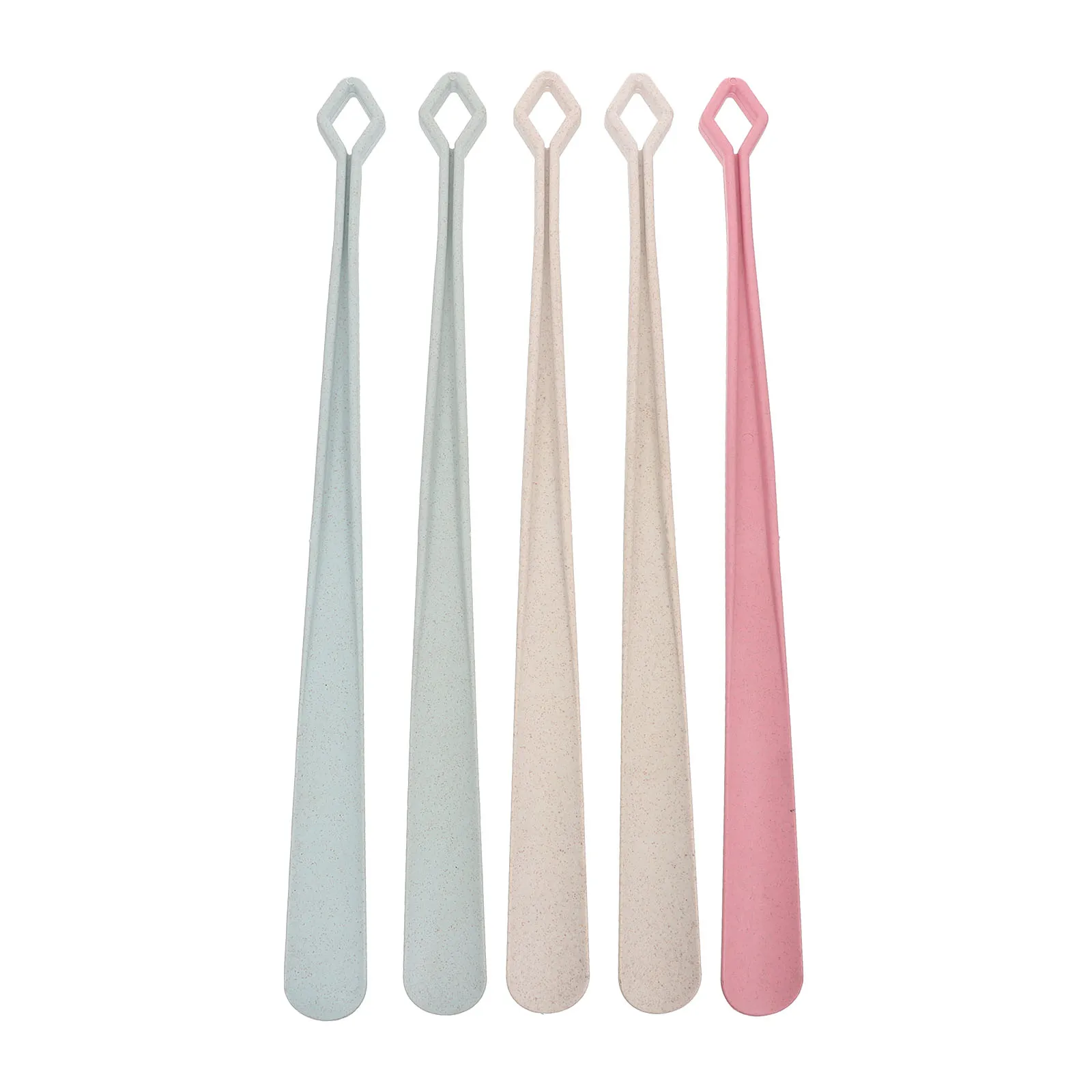 

5pcs Long Shoe Horn Extractor Useful Shoehorn Durable Ergonomic Design Smooth Surface Reduce Bending Relieve Pain Shoe Tool Home