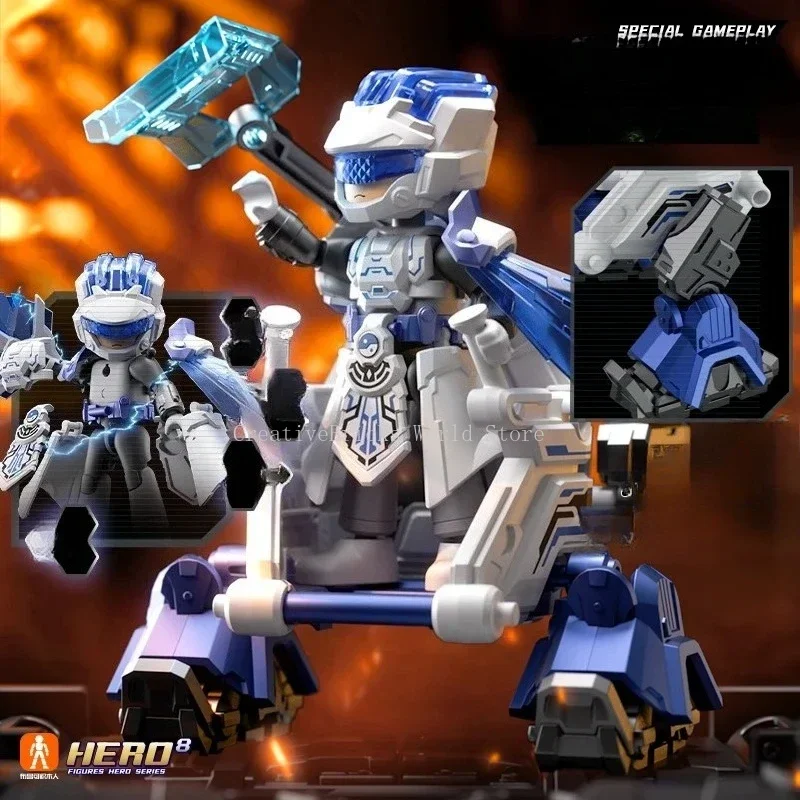 Blokees Hero Infinity Starlight Series Wave 7 Zhuge Liang Zhou Yu Building Block Figure Assemble Toy Collectible Ornament Gifts