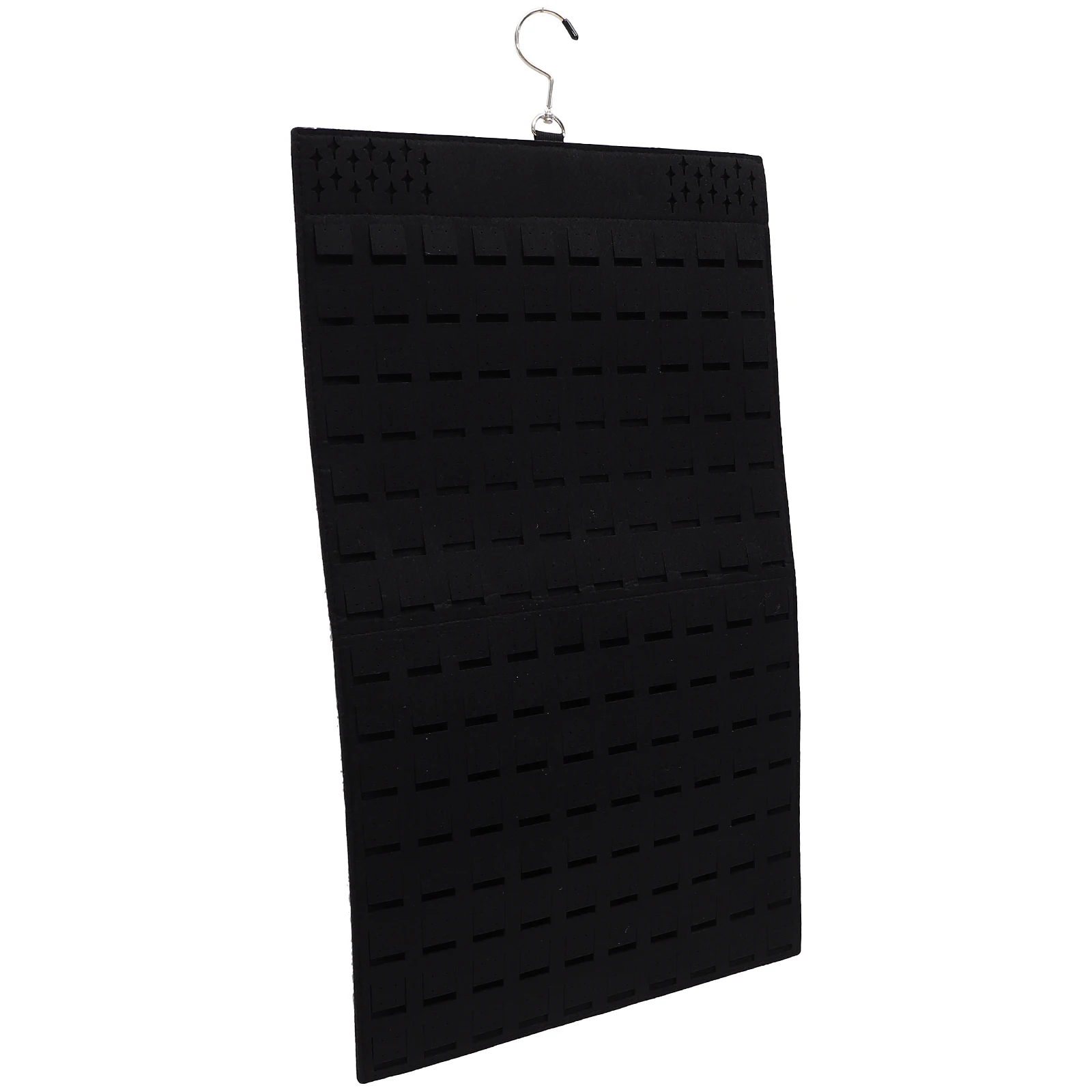 

Dual-Sided Hanging Jewelry Organizer Storage Bag Earring Necklace Bracelet Holder Wall Mounted Lightweight Organizer For Home