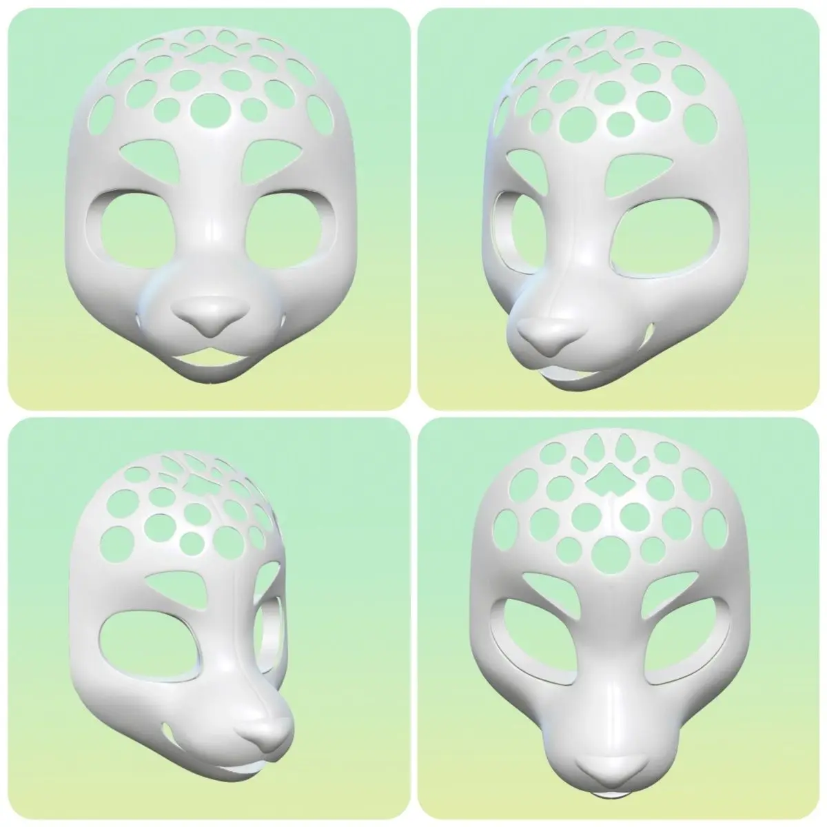 

3D Printing Realistic Style Kemono Fursuit Headbase Furry Cosplay Costumes Accessories cosplayKigurumi Base Mask
