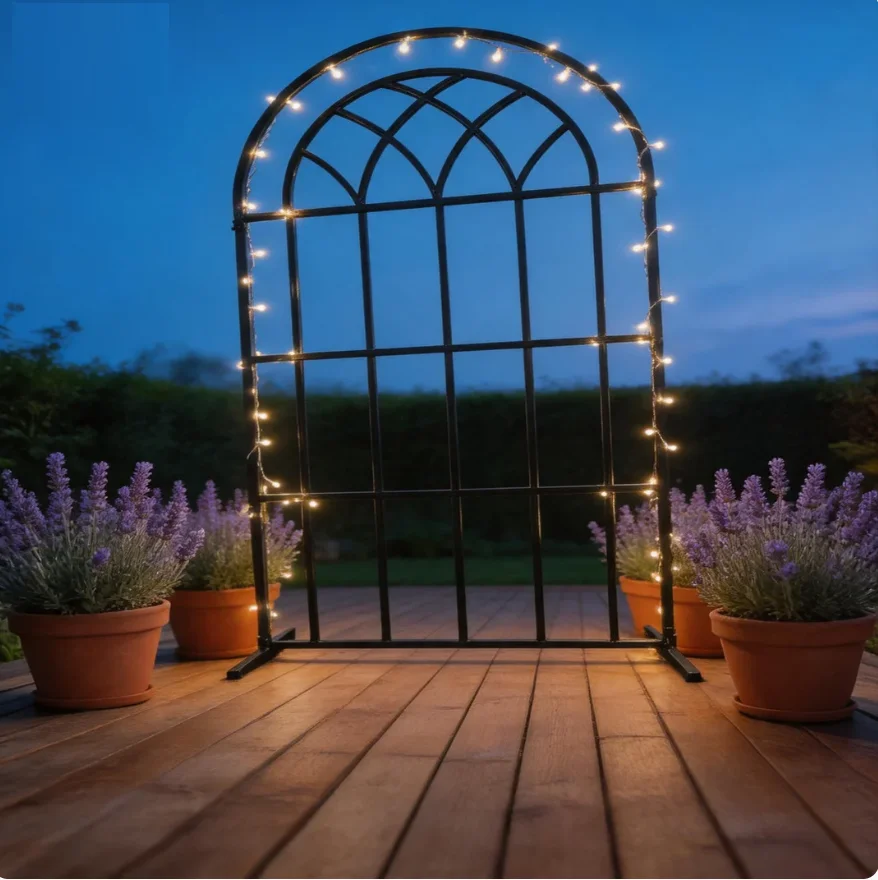 Hochwertige Hochzeitshintergrunddekoration: Blumenrahmen aus geschmiedetem Eisen, Metallbogentür, Konzertveranstaltung, Party-Blumendekoration – Detail 3