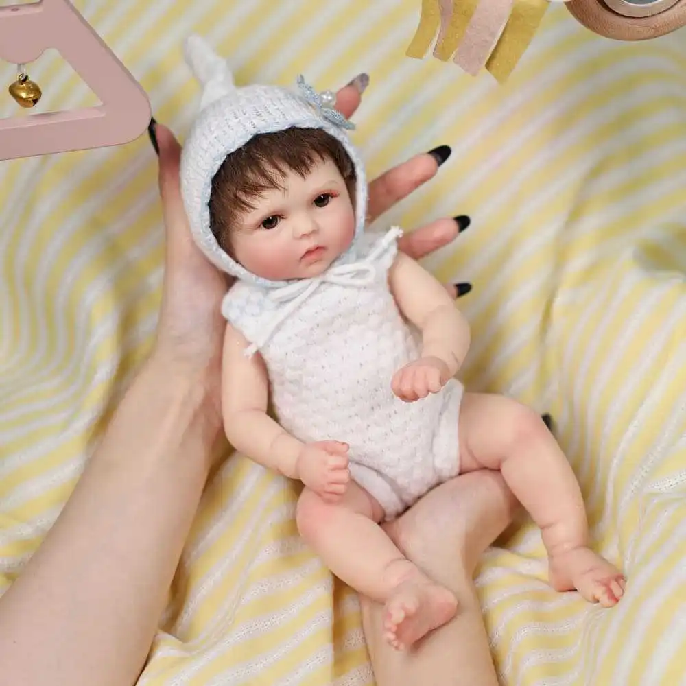 Cloveray 12 inch Full Body Silicone Realistic Reborn Baby Doll Super Soft Silicone Doll Handmade High-quality Original Kid Gift