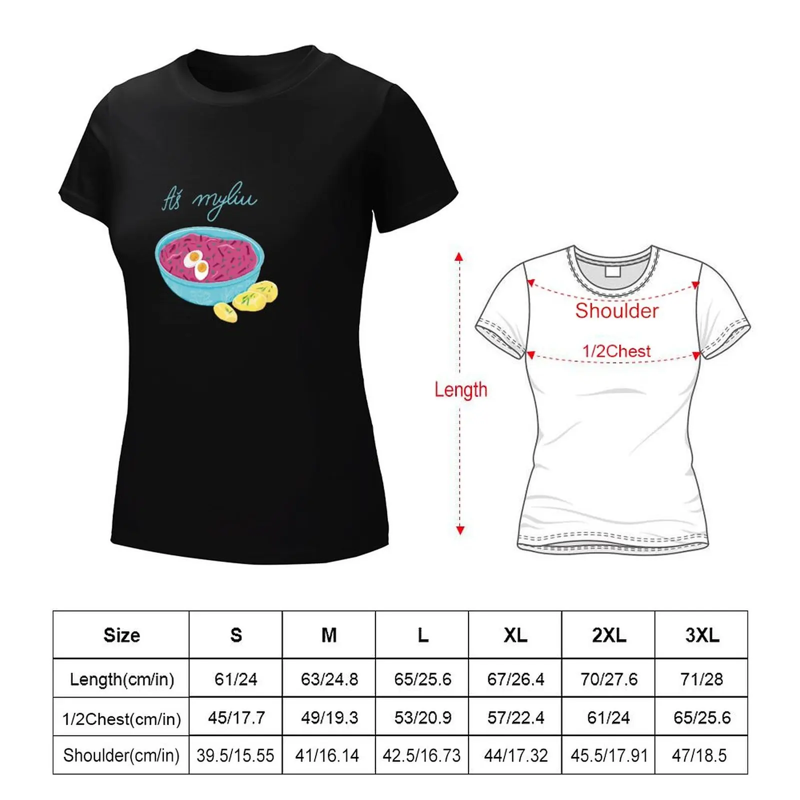?altibar??iai / cold beetroot soup T-Shirt plus size tops summer tops T-shirts for Women