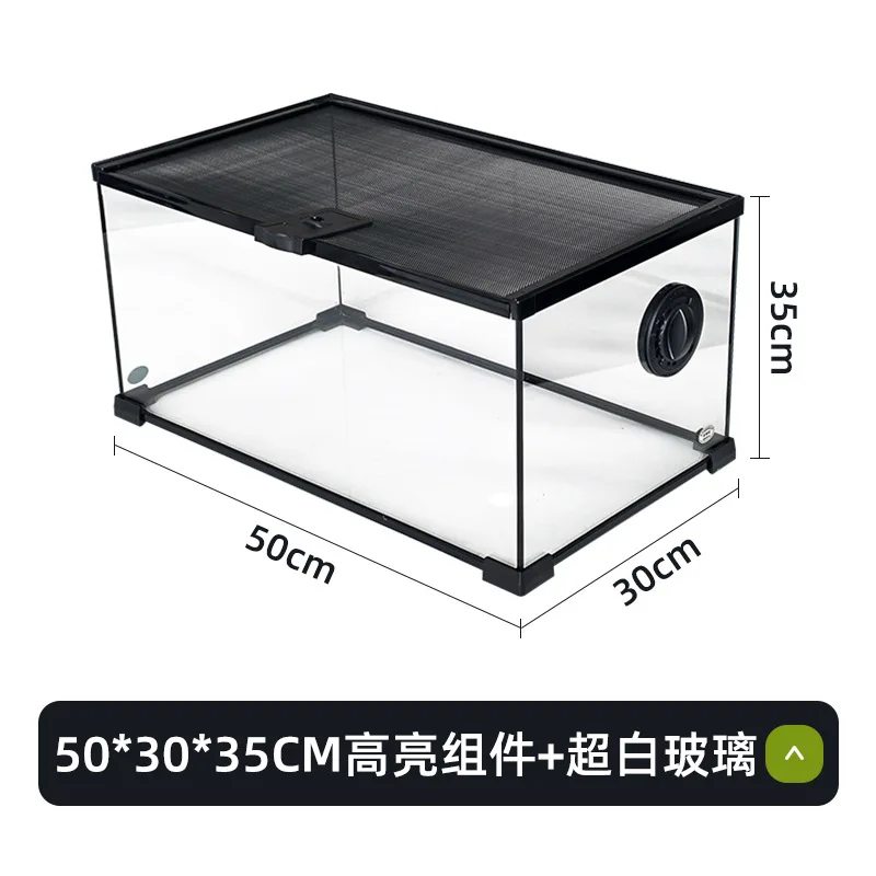 

Glass Reptile Cage Stackable Tall Display Case Reptile Terrarium Landscaping fish tank, display tank reptile hide