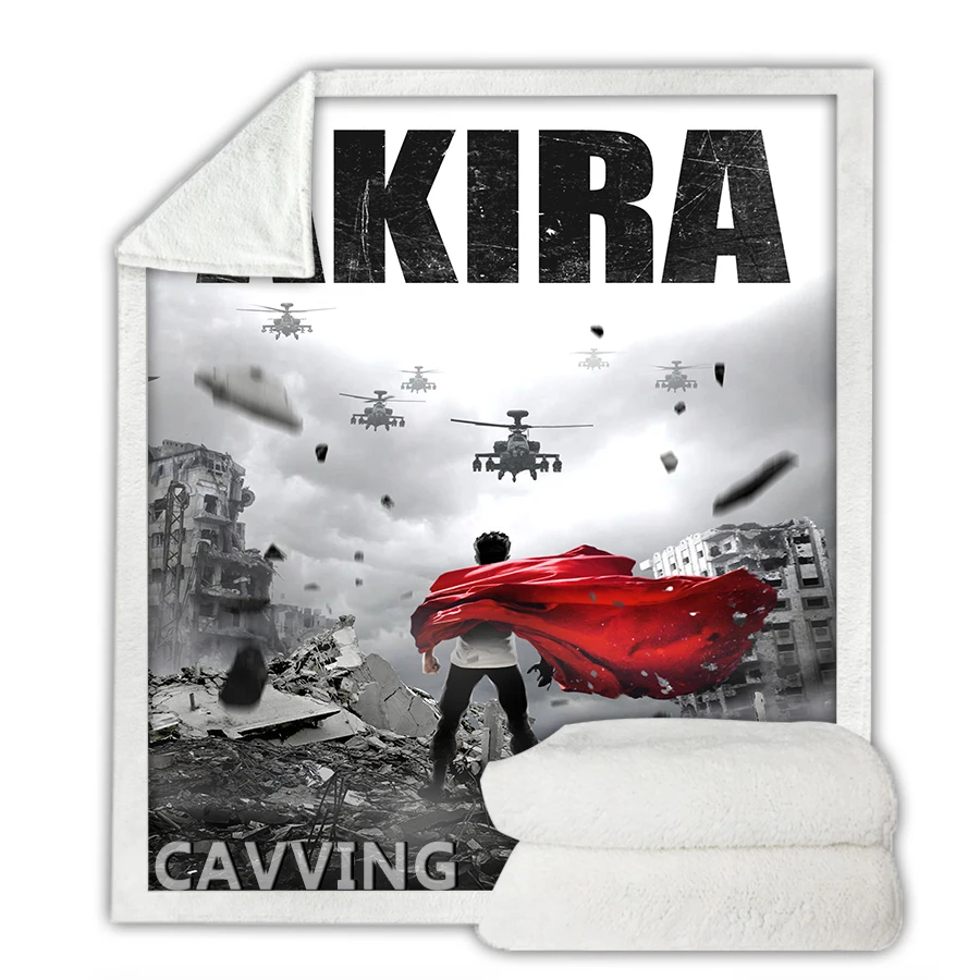 

Akira 3D Printed Soft Sherpa Blanket Rectangle Blanket Textiles Fleece Wearable Blanket Throw Blanket Home Decor R02