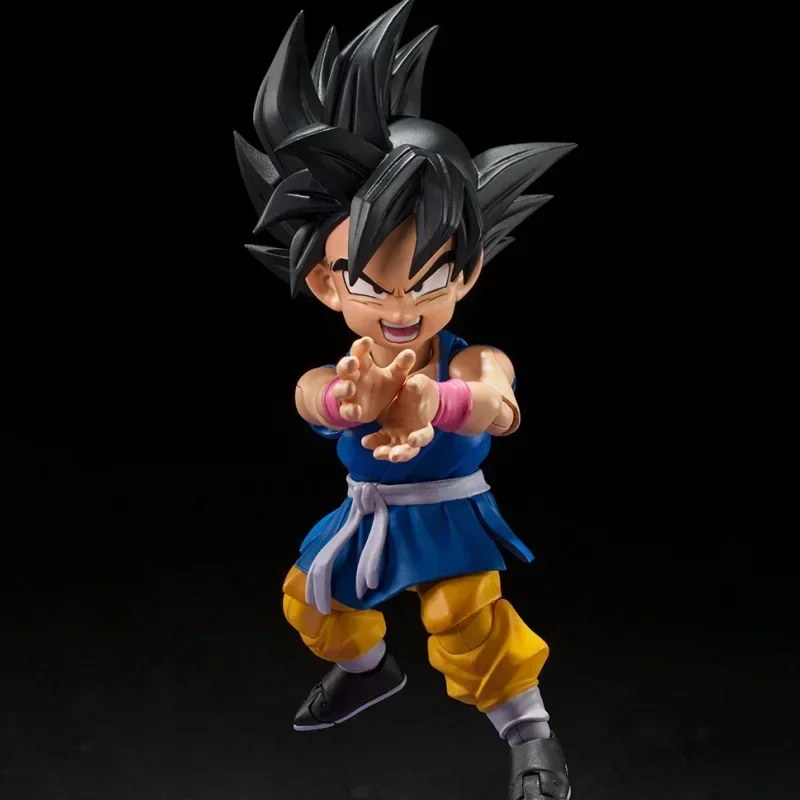 In Stock Original Bandai Dragon Ball Gt S.h.figuarts Son Goku Kid Kamehameha Anime Figure Action Model Figurals Gift Toys