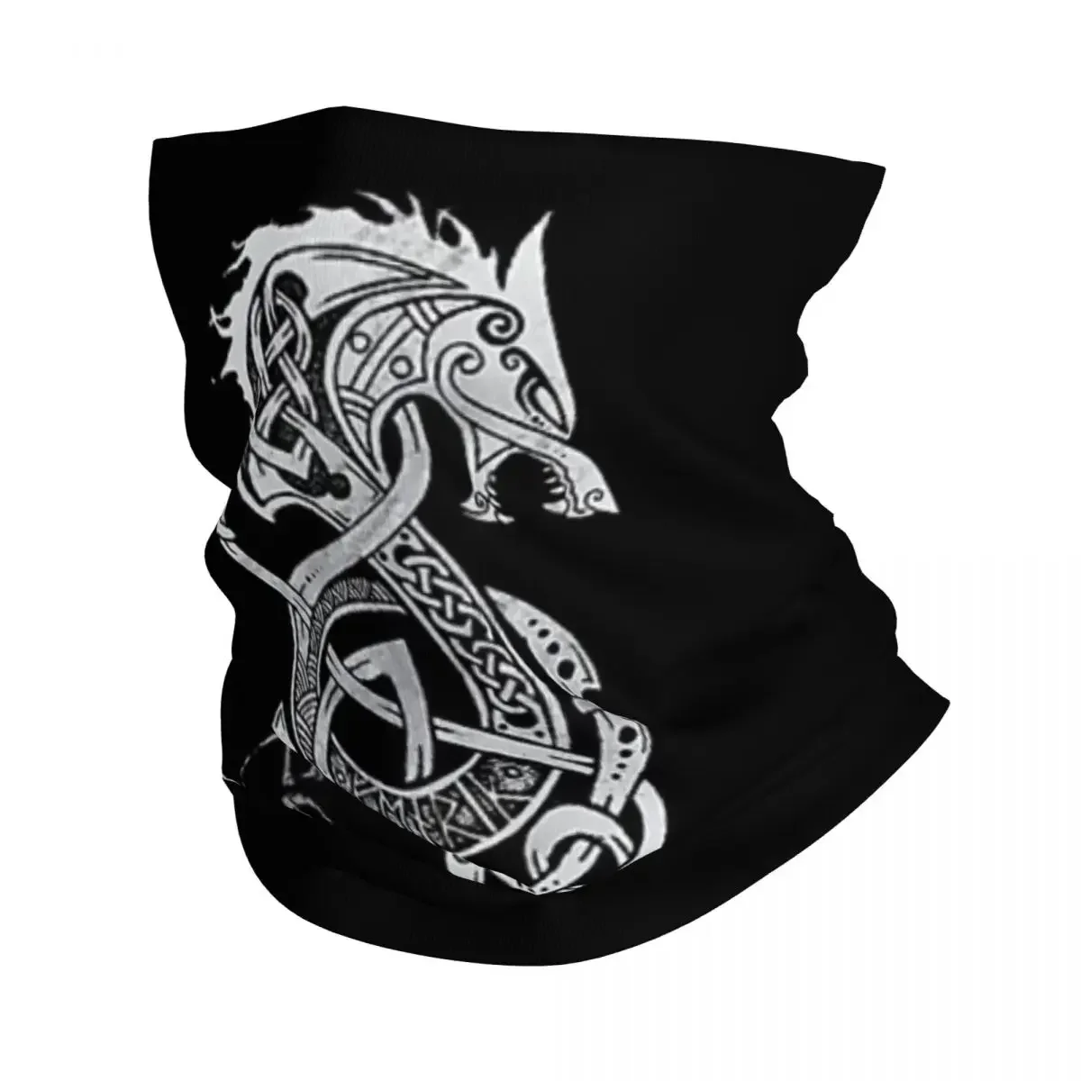 Viking Loki Son Fenrir Bandana Neck Cover Printed Wrap Scarf Multifunction Cycling Scarf Outdoor Sports Unisex Adult All Season