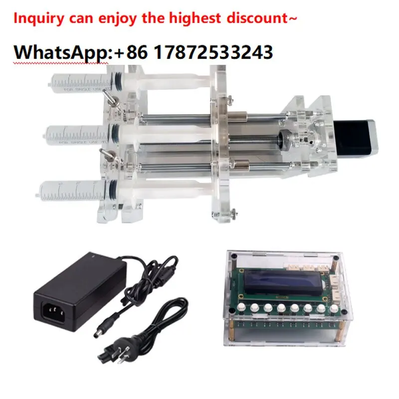 Three channel flow control speed micro pump liquid dispensing machine automatic
