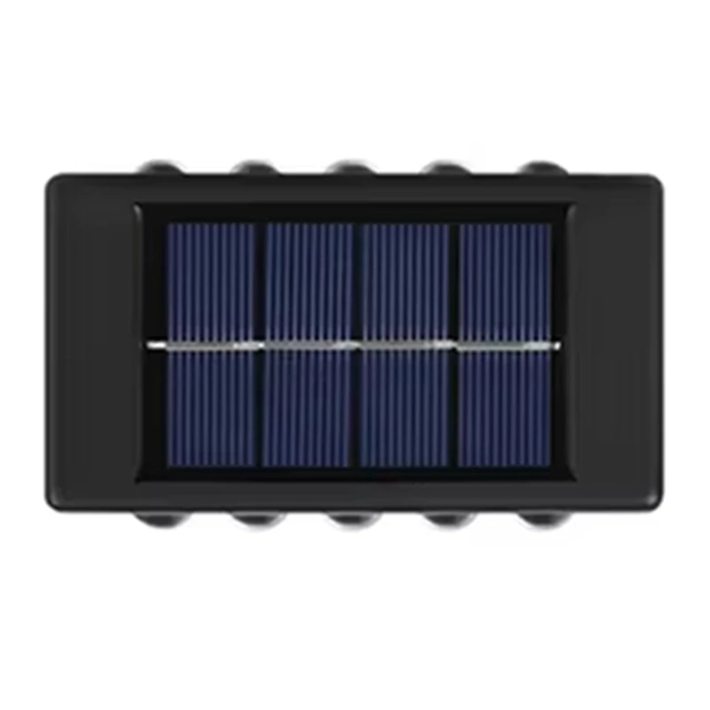 Luz Solar de pared para exteriores, luces impermeables para decoración de jardín, luz arriba y abajo, lámpara Solar impermeable para pared externa