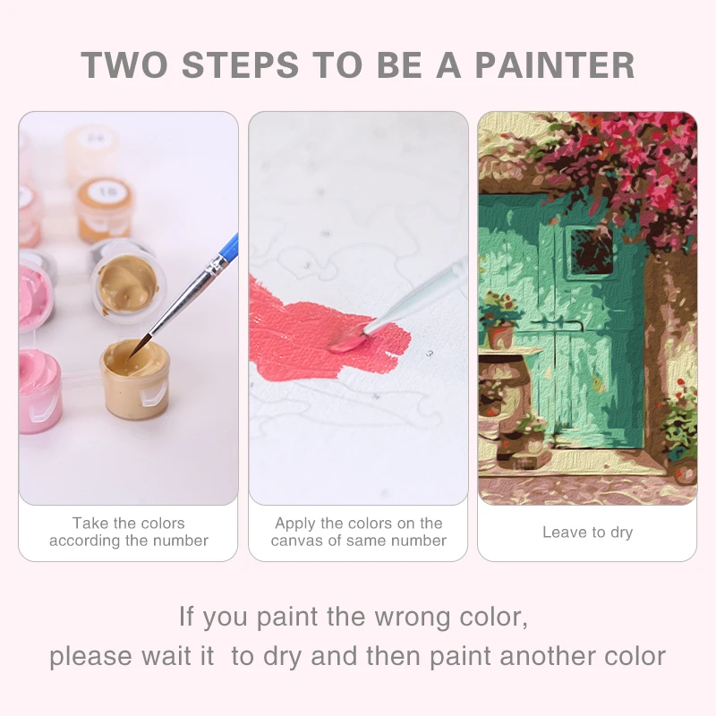 إطار الطلاء بالأرقام المناظر الطبيعية الاكريليك رسم لوحة زيتية قماشية بالأرقام الجبال مشهد للبالغين ديكور المنزل