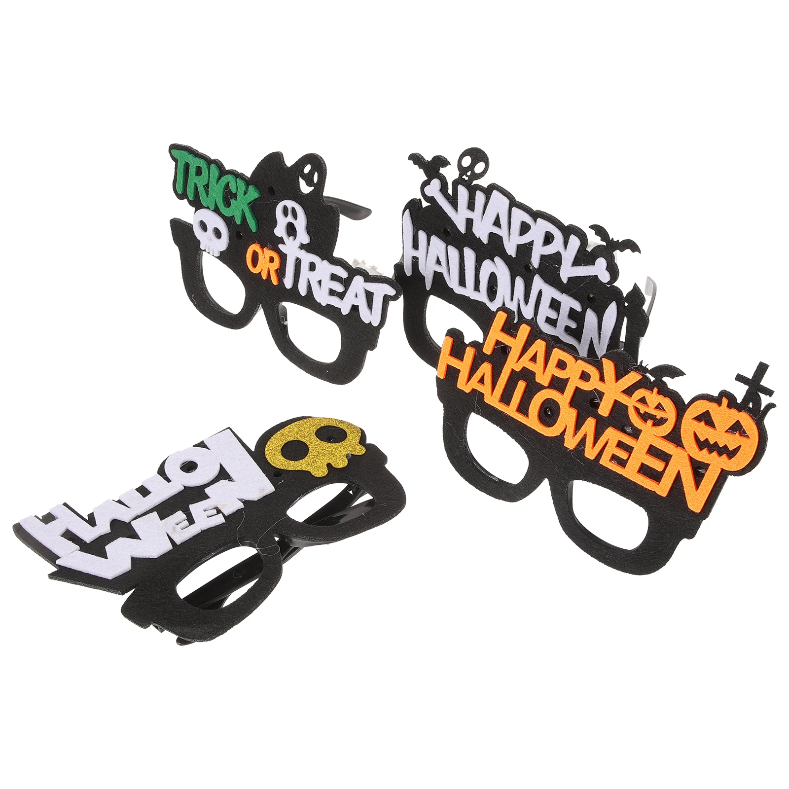 4 個の光るメガネハロウィンパーティー眼鏡 LED お祝いノベルティ点滅コスプレ