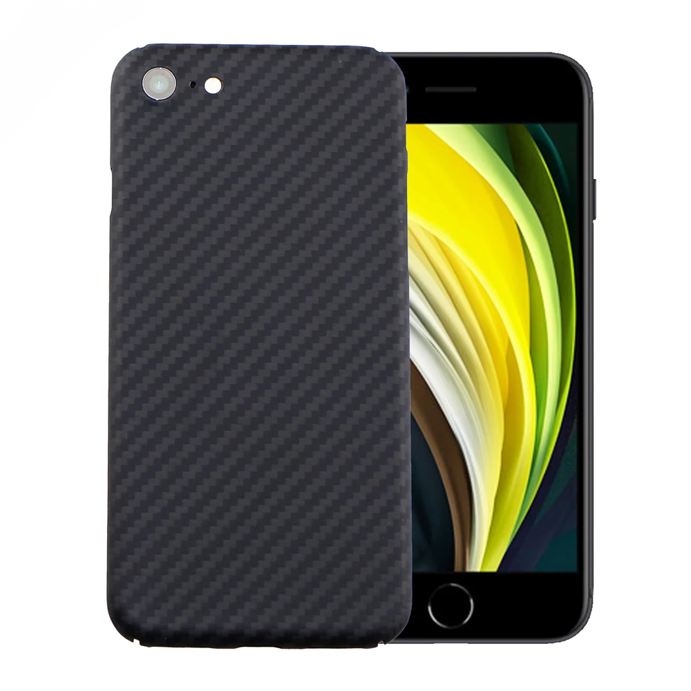 New Genuine Aramid Fiber Carbon Phone For Iphone 7 8 Se2 Ultra-thin Anti-fall Ultra-light Business Phone Shell CASE Cover