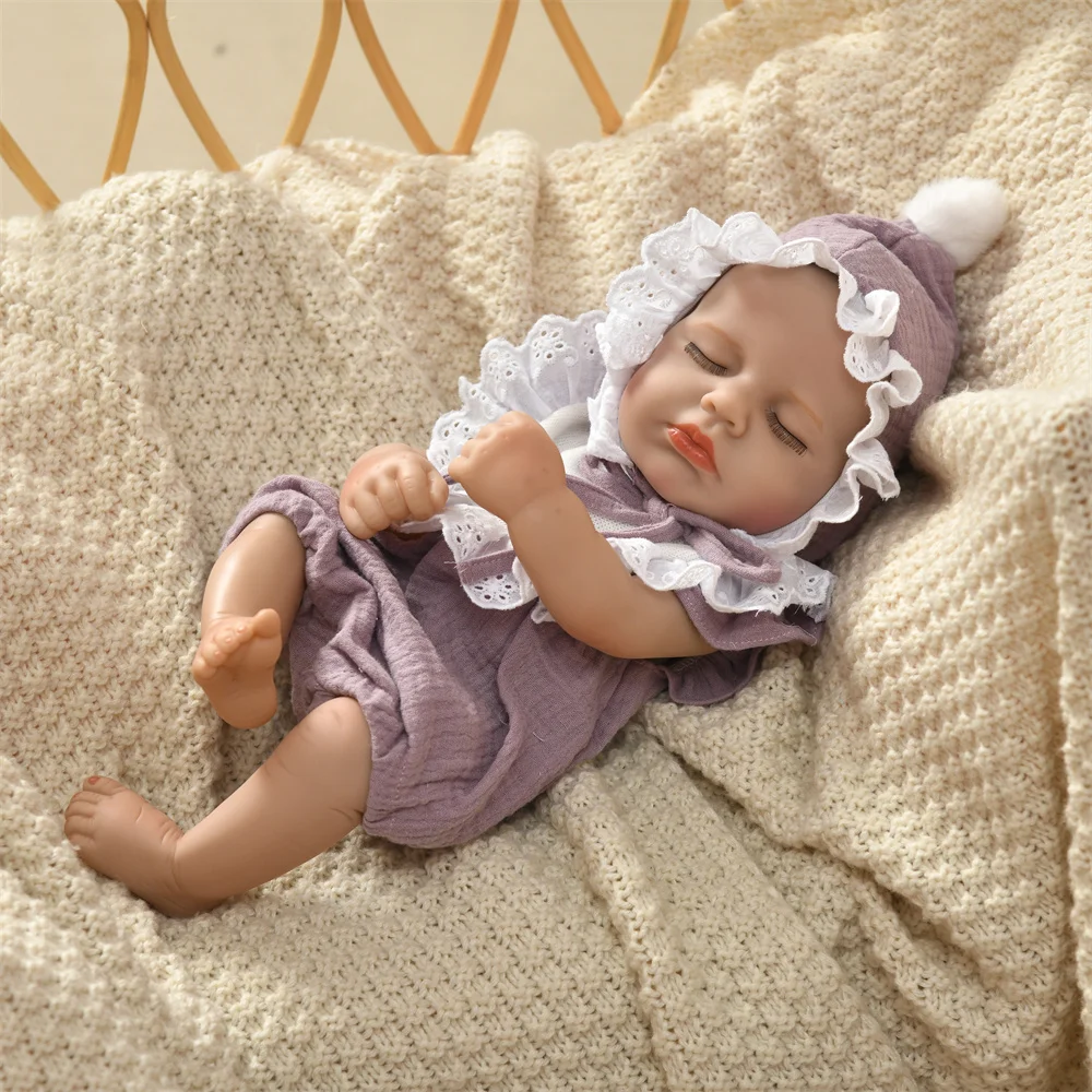 Reborn Puppenkleidung 16 Zoll 40cm Set Body Mütze Puppen Outfit Kleidung Zubehör Geschenk für Kinder zum Anziehen und Spielen Puppenzubehör Mini Puppe – Detail 19