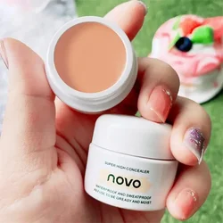 NOVO Brightening Concealer Waterproof Sweat Resistant Strongly Covers Spots Facial Acne Marks Dark Circles Woman Face Makeup