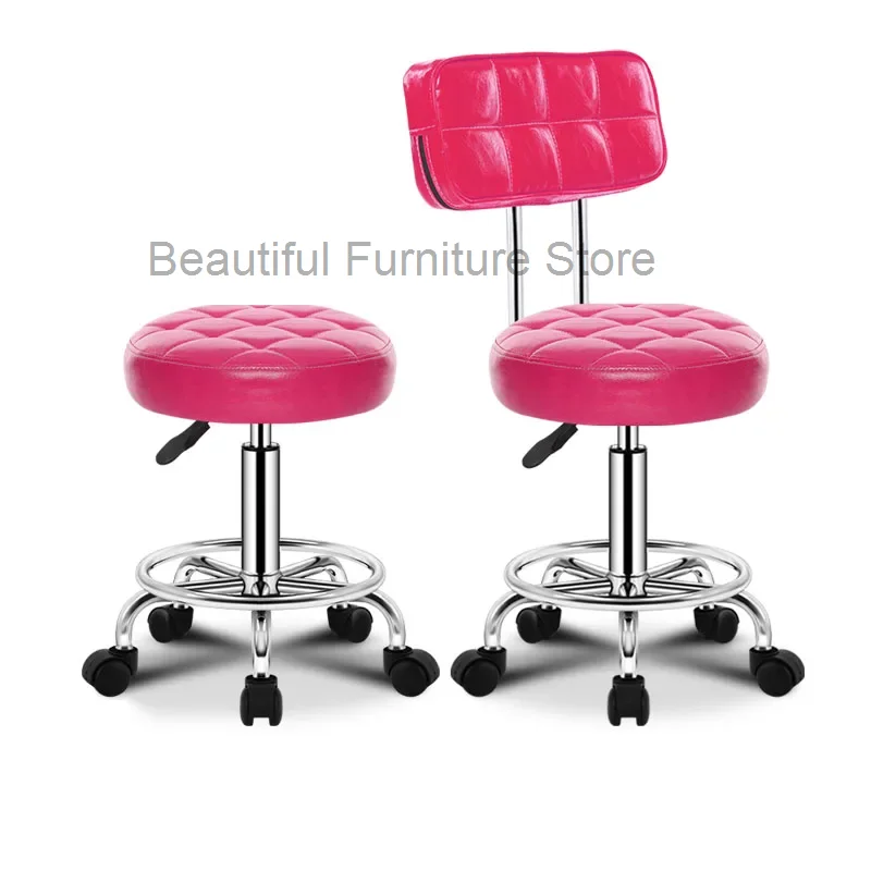 

Professional Barber Chairs Home Furniture Beauty Manicure Salon Chair Hairdressing Esthetician Stool Red Lifting Rotation Stools