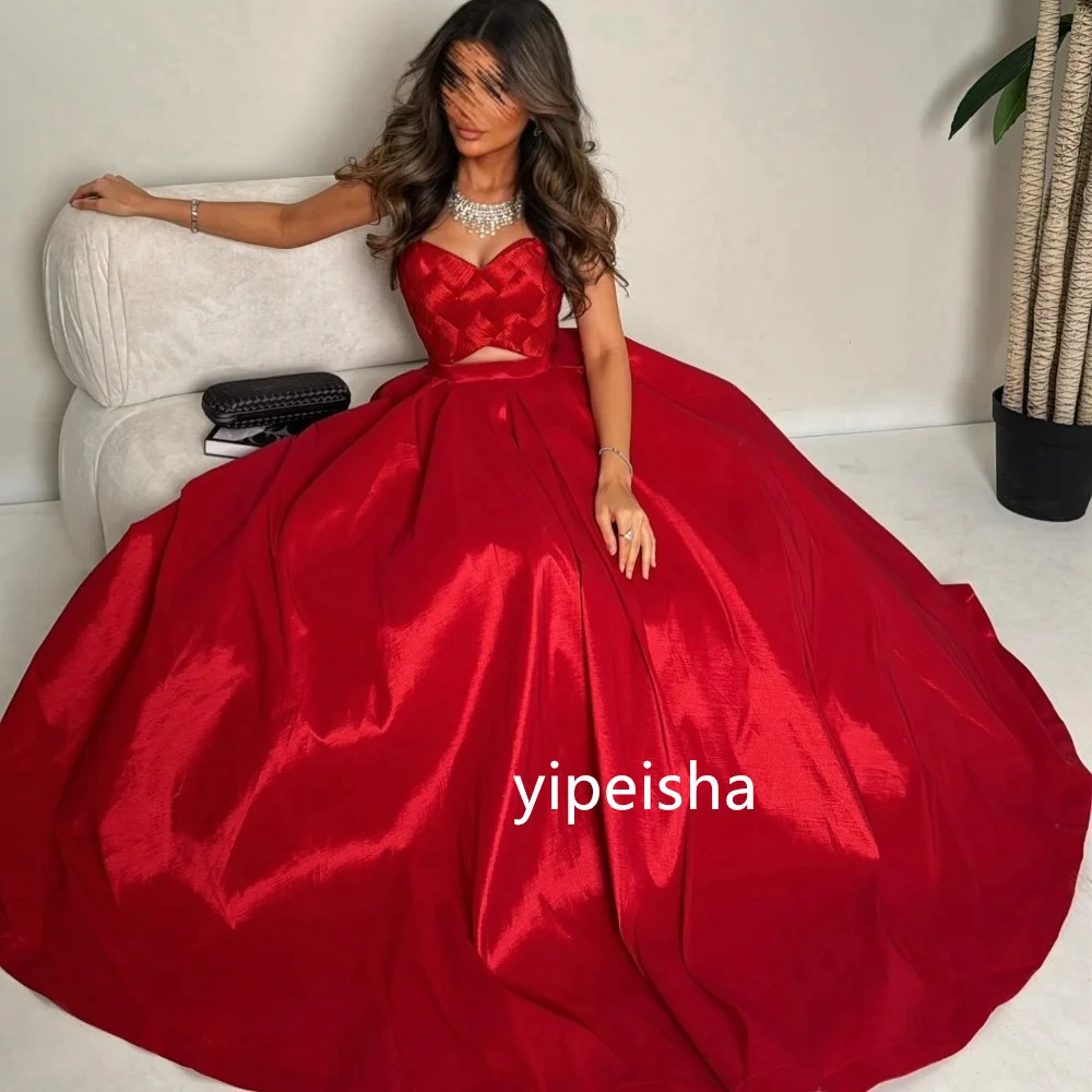 Customized Classic A-line Sweetheart Long Dresses Prom  Exquisite Modern Style Pastrol Unisex Chinese  Formal Casual Simple