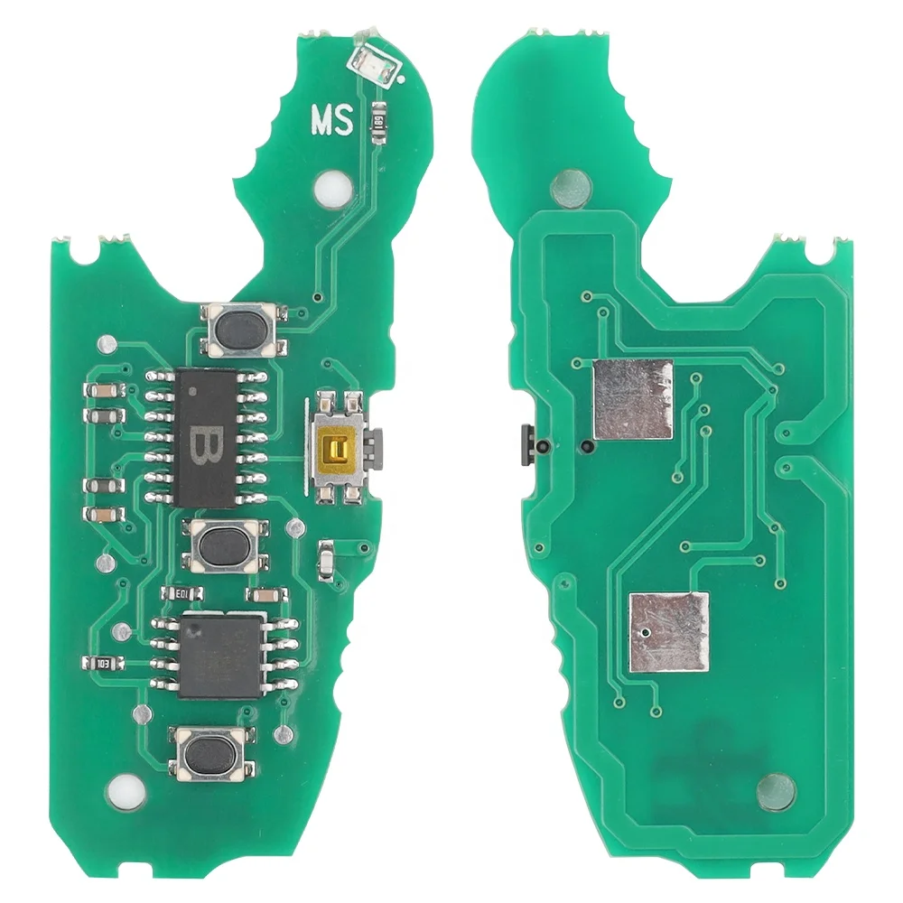Auto 3-Button Flip Remote Control Key for Audi 433MHz MQB48CHIP Vehicle Key forout Keyless Feature PN 8V0837220D 8V0837220