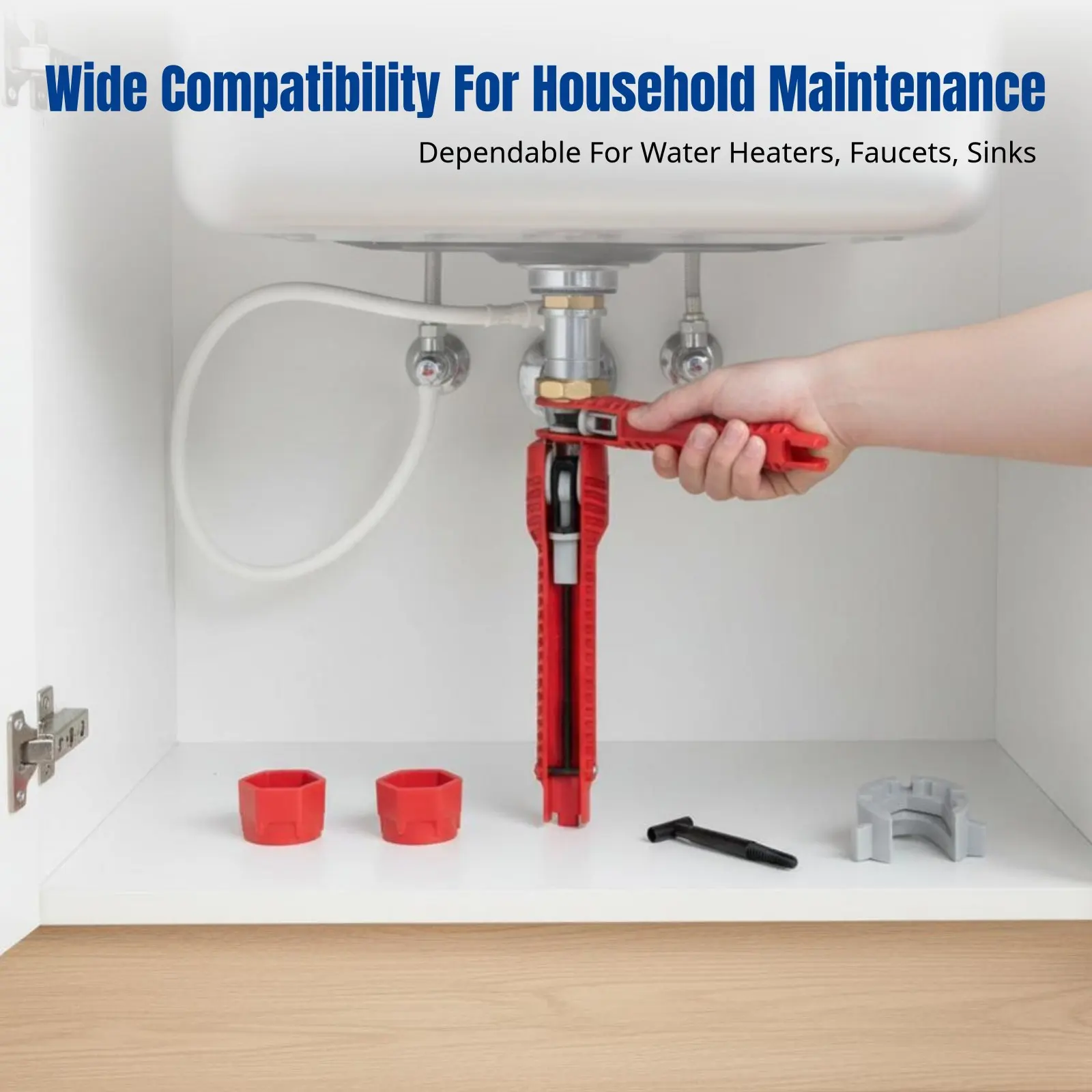 Plumbing Sink Wrench, Multifunctional Plastic Tool, Bathroom Faucet Valve Installation, Home Repair