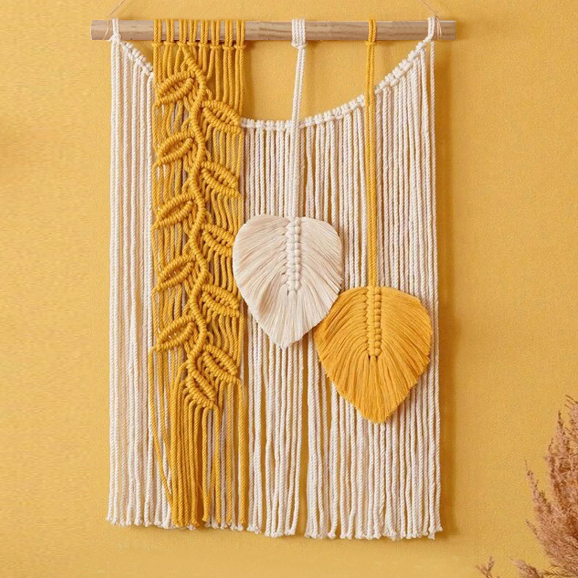 Macrame Wall Hanging Tapestry Wall Decor Boho Bohemian Woven Home Decoration Handmade Living Room Apartment Dorm Tapestries