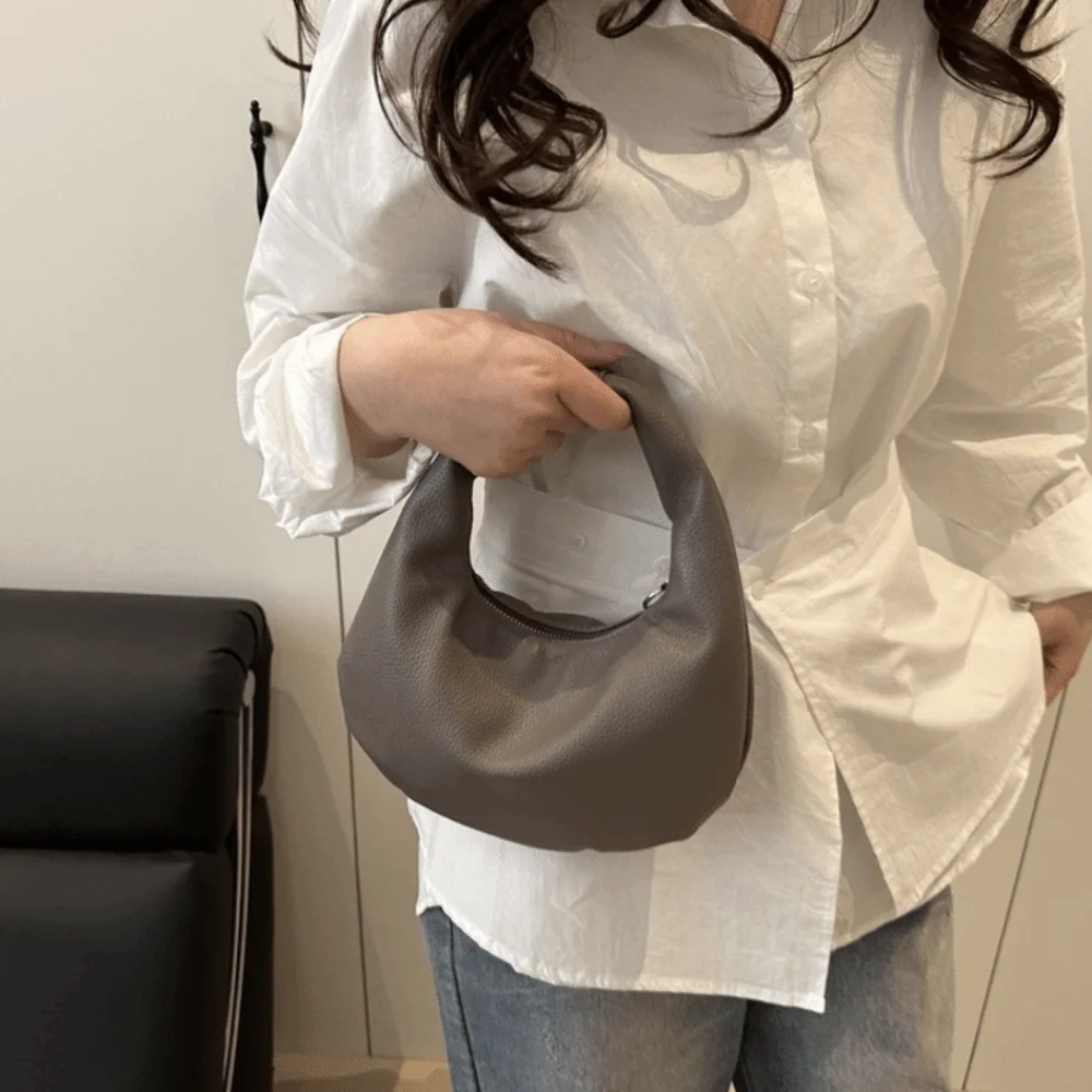 

Fashion Solid Color Clutch Bags Pu Leather Women Tote Bag Small Commute Handbags Satchel Bags