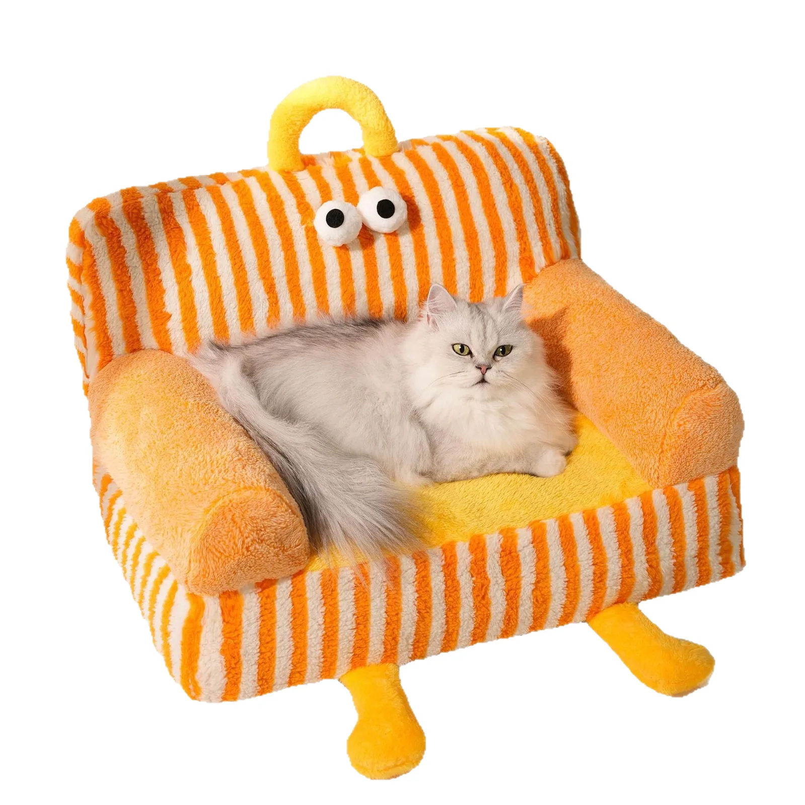 Cama acolchada lavable para perros y gatos, cálida de invierno - imagen 2