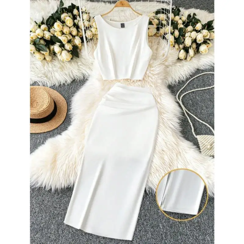 

New Ele Pure Color Casual Set Simple Sle Daily Wear Comfortable Fit Sportswear Seven Sve Length Autumn Season