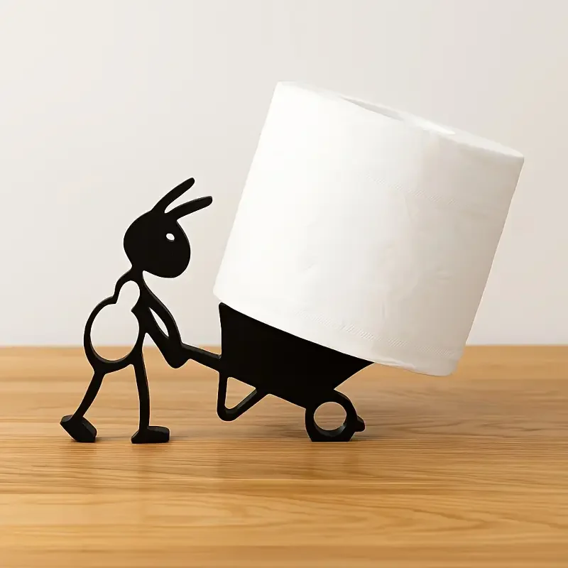 3D Printed PLA Worker Ant Paper Towel Holder Cartoon Insect Toilet Roll Rack Funny Kitchen Bathroom Table Decor Gift
