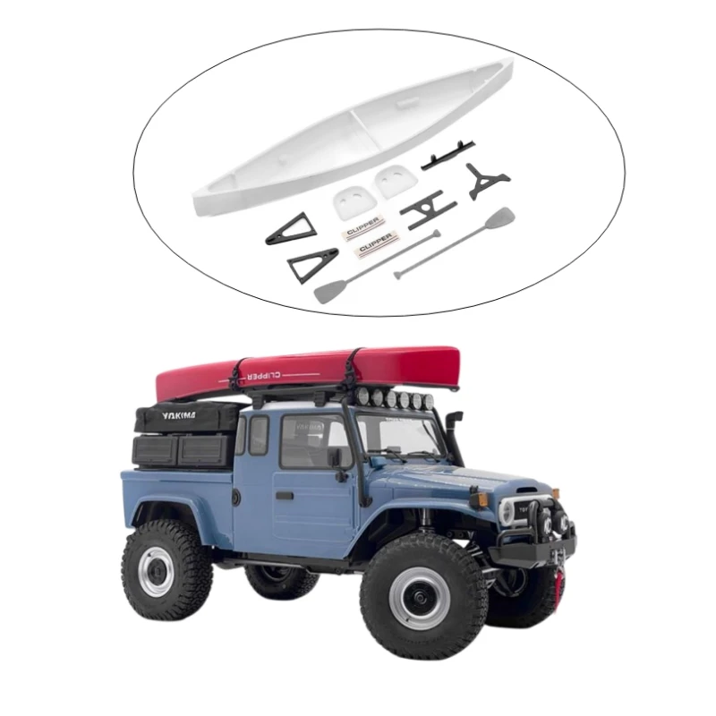 Simulation Canoeing / Kayak for 1 10 Scale Rock Crawler Truck VP VS4-10 Phoenix Rc Car Decorative Accessories