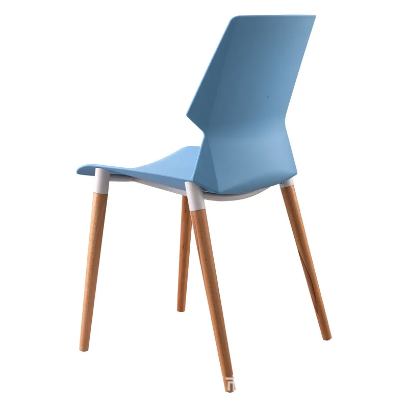 كرسي طعام بلاستيكي كرسي ترفيه خشبي بلاستيكي مكتبة قراءة كرسي مؤتمرات تدريب تفاوض الأعمال #3