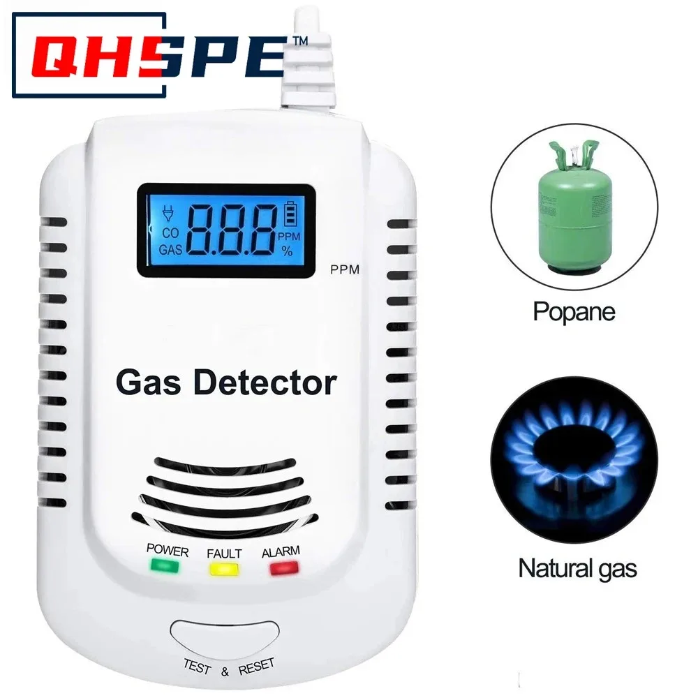 

Детектор газа, голосовая сигнализация, комплект кухонной сигнализации, независимый плагин ЕС, горючий природный газ, ЖК-дисплей, датчик утечки газа, сигнализация