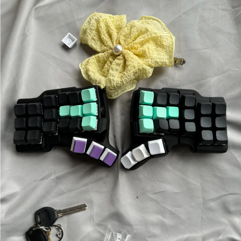 TBK Mini 3X6 Teclado Dividido Personalizado Sem Fio Bluetooth Hot Plug Gaming Mecânico Teclado Dividido ZMK/VIAL Mudança de Chave Online