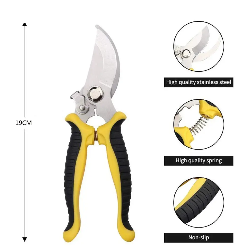 Imagem -06 - Professional Garden Pruner Scissors Sharp Bypass Poda Shears Tree Trimmers Secateurs Hand Clippers para Garden Beak Scissors