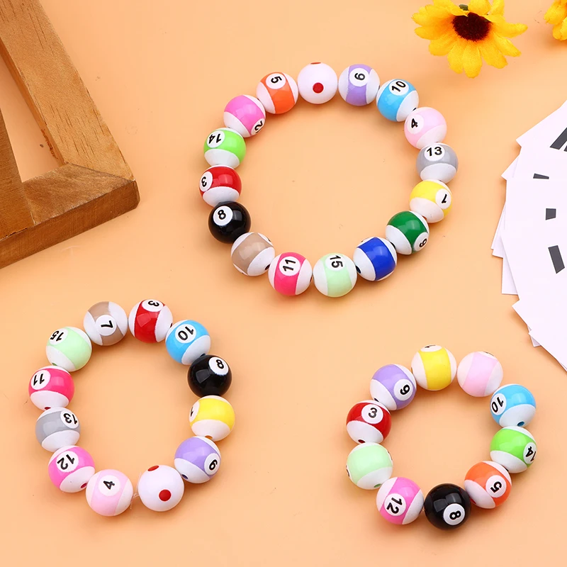 

Billiard Bracelet Explosive Bracelet Do Not Fade Macaron Billiard Beads DIY Bracelet Material