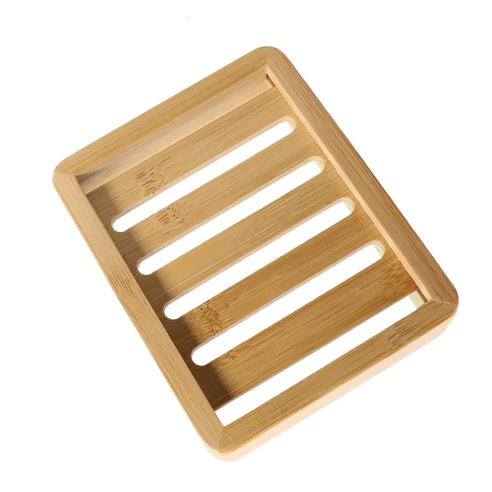

Natural Wooden Soap Dish Tray Holder Storage Soap Rack Plate Drain Box Soap Rack Plate Drain Box Portable Bathroom Soap Dish