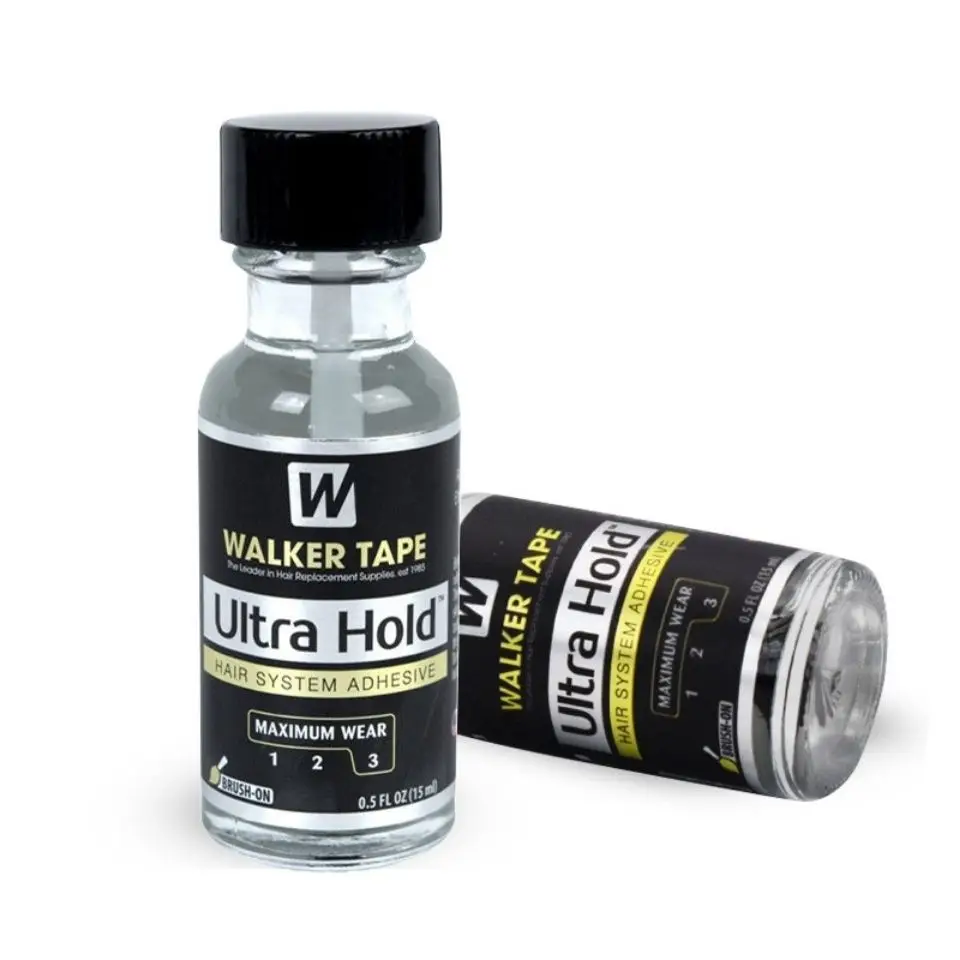 0,5 floz 15ml Ultra Hold Haar kleber Kleber Pinsel auf Spitze Perücken kleber für Spitze Perücke/Verschluss/Toupet Soft-Bond Silikon kleber