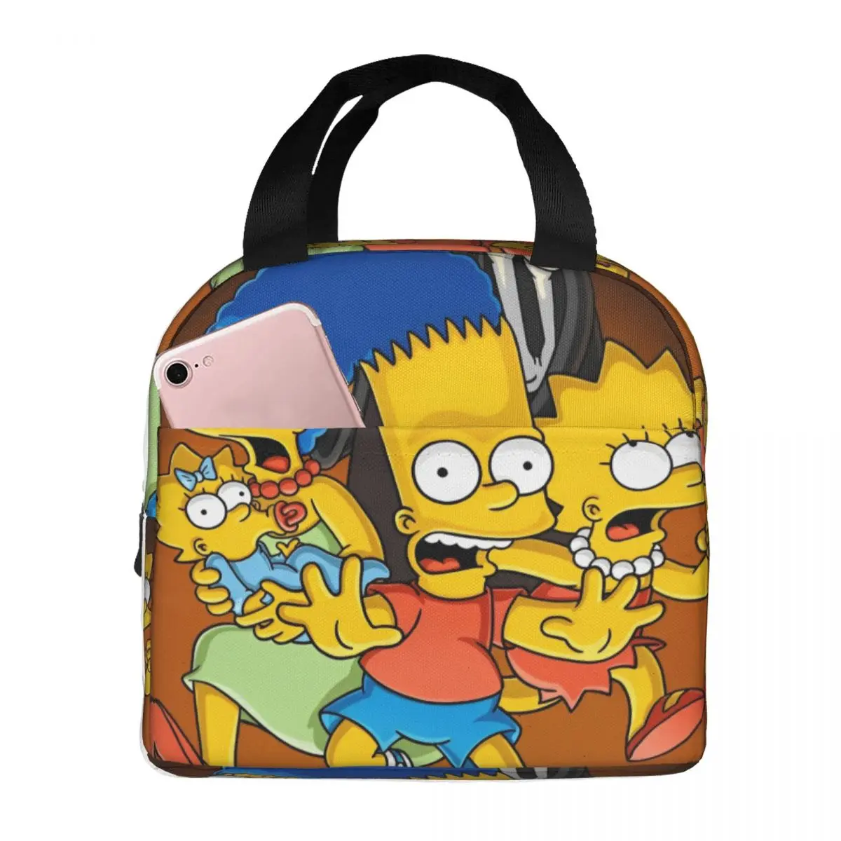 The S-Simpsons Thermal Insulated Lunch Bags for Work Portable Bento Box Cooler Thermal Food Box