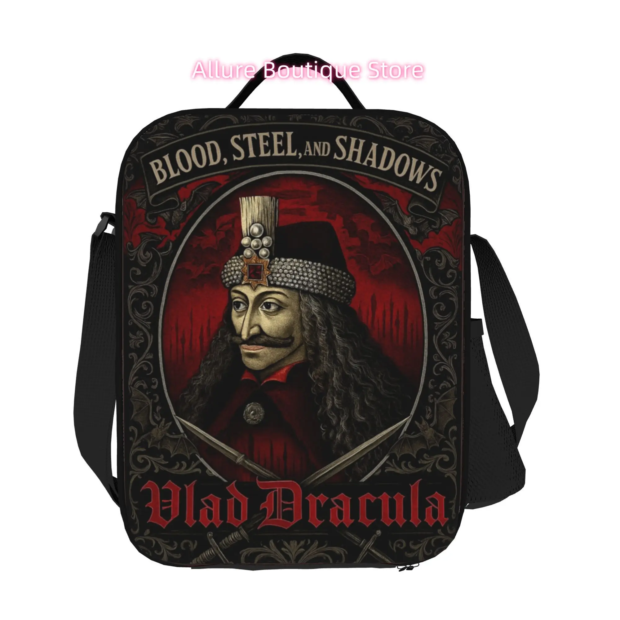 Vlad Dracula Gothic War Tote Bag for Office Tasks, Business Trips, Commuting, Shopping, And Everyday Use, Not Intended for Food