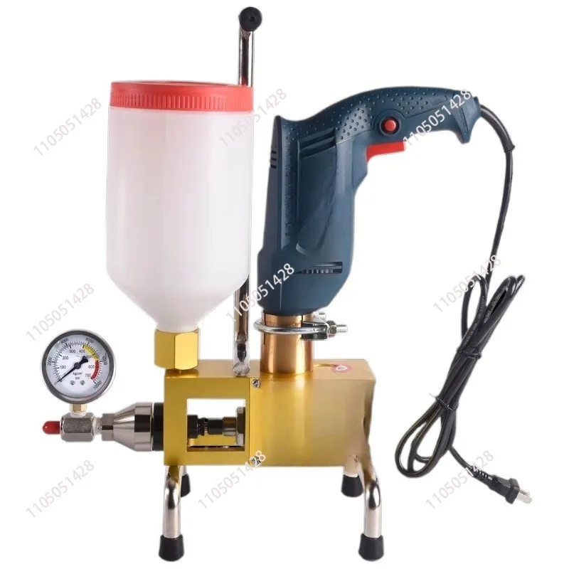 

910W grouting pump, polyurethane foam grouting machine, steel pipe coagulator to repair cracks