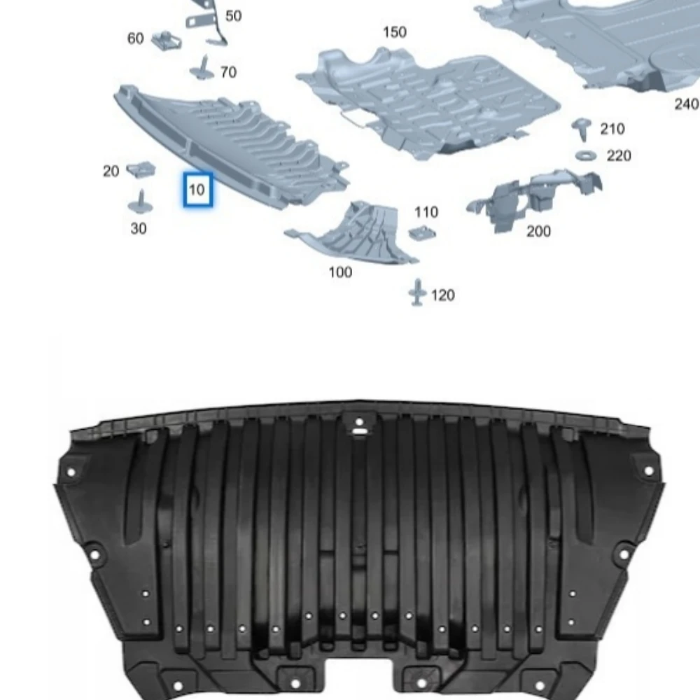Engine compartment lower cover A2135200000 For Mercedes E-Class W213 C238