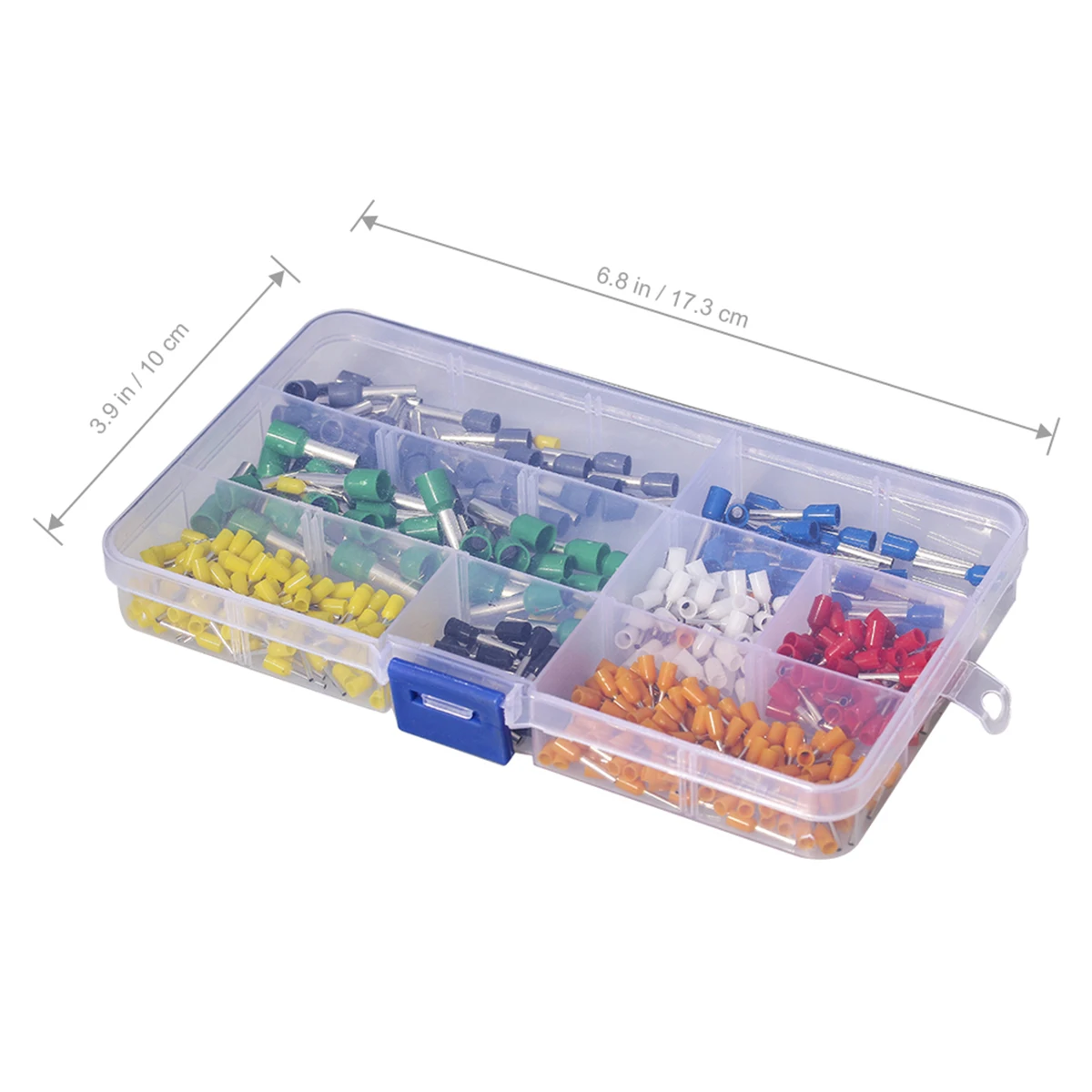 

400Pcs Insulated Crimp Terminal Kit Heat Shrink Waterproof Seal for Marine Auto Applications Ferrule Connectors