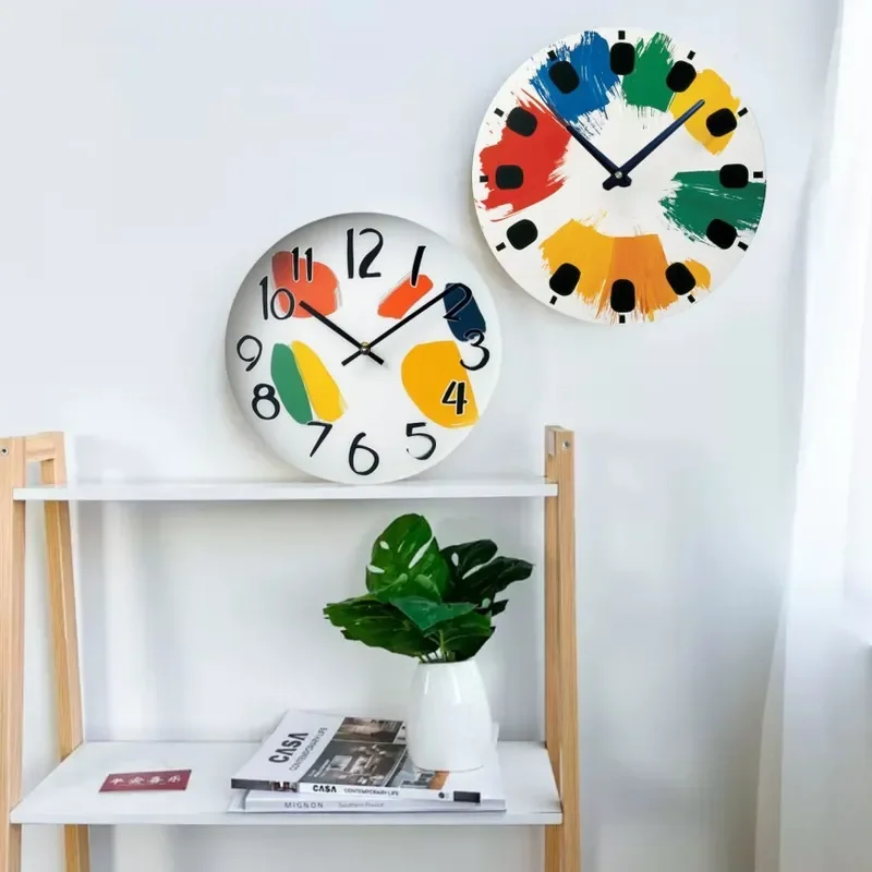 Relógio de Parede Retro para Arte Americana Moderna, Criativo e Luxuoso, Decoração para Sala de Estar